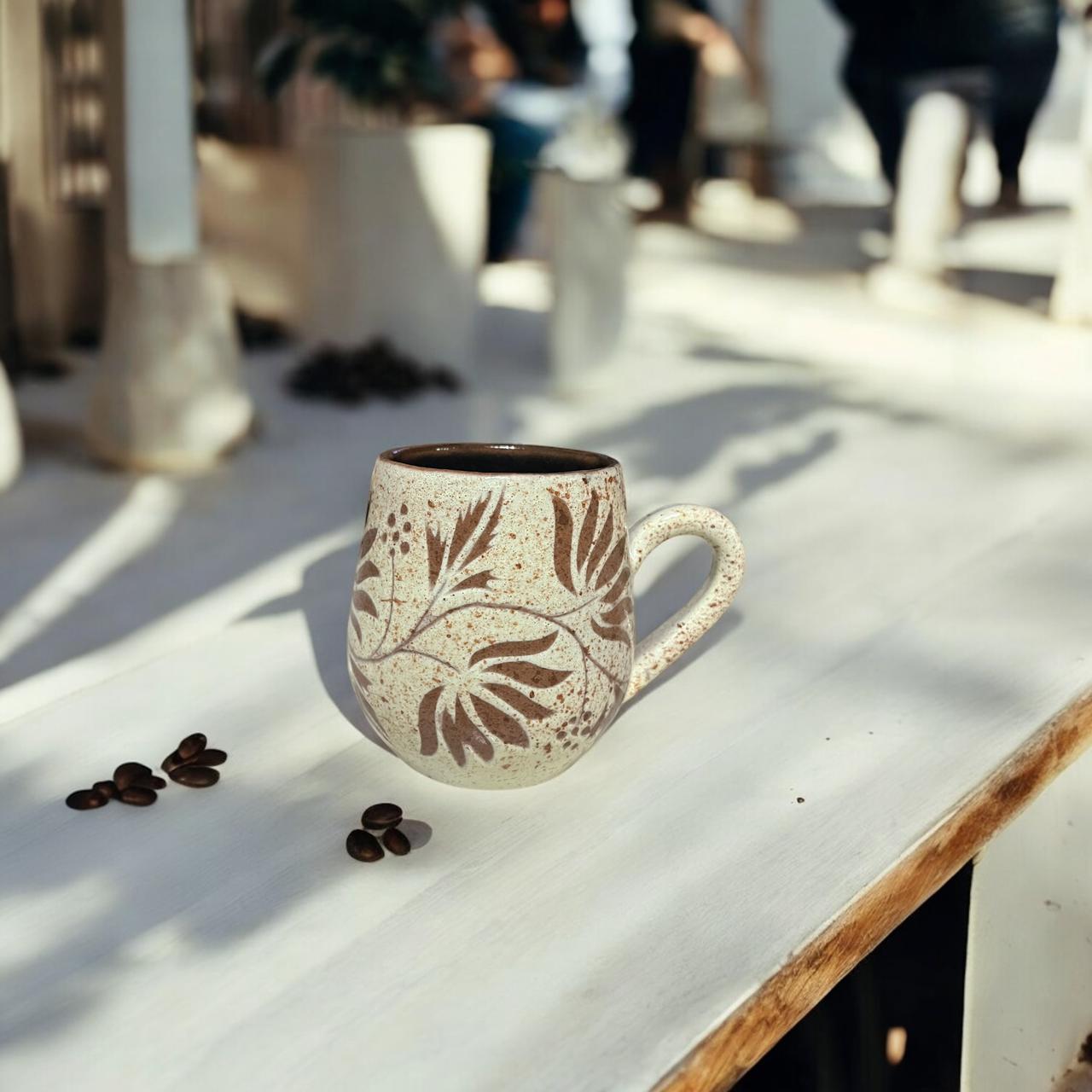 Rustic Leaf Mug